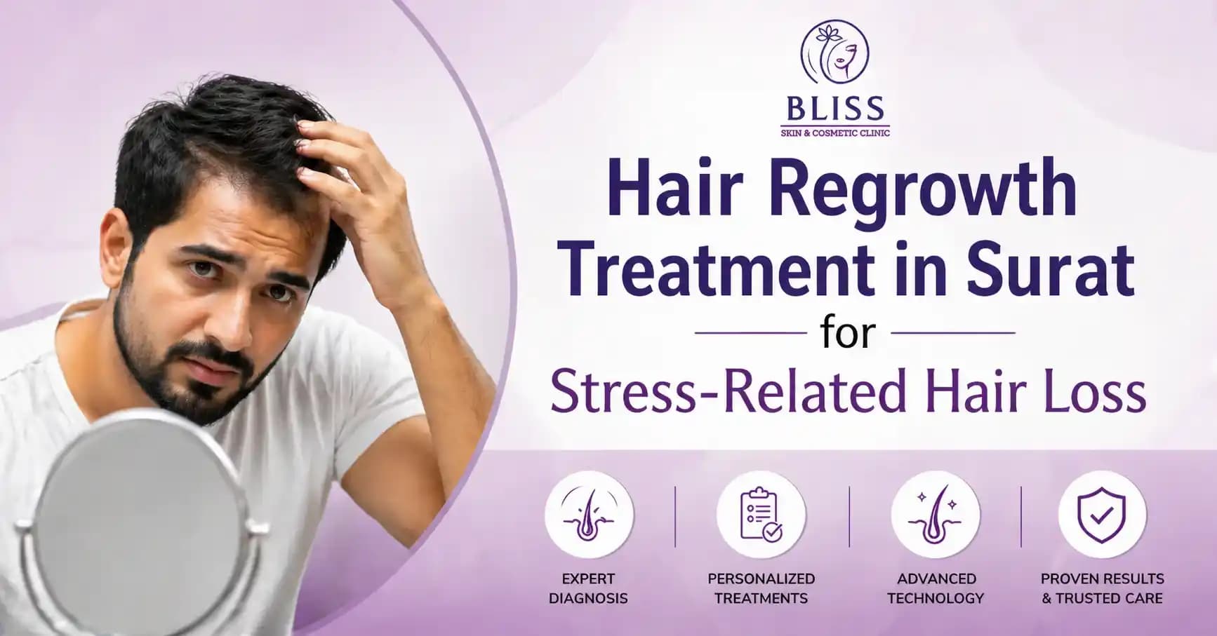 Hair Regrowth Treatment in Surat for Stress-Related Hair Loss